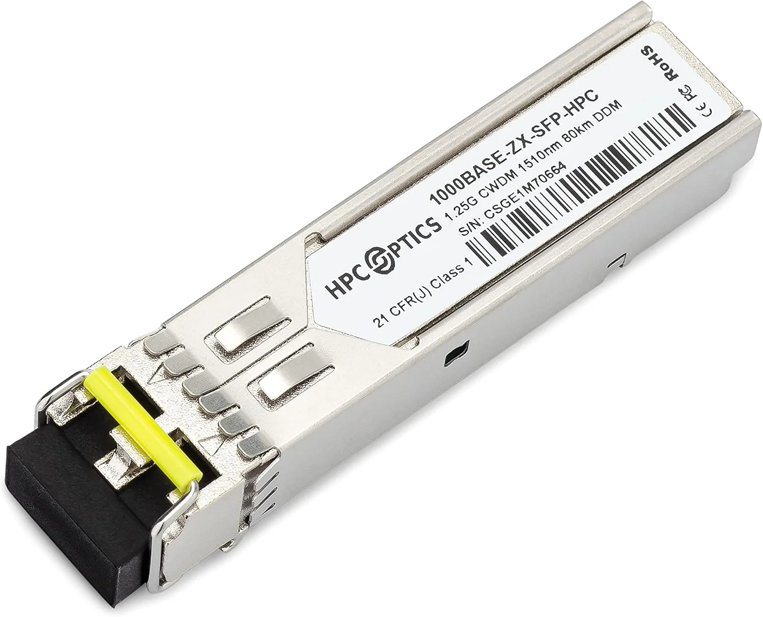 فرستنده و گیرنده سازگار با سیسکو GLC-ZX-SM 1000BASE-ZX SFP | 1G ZX SMF 80km 1550nm GLC-ZX-SM-HPC