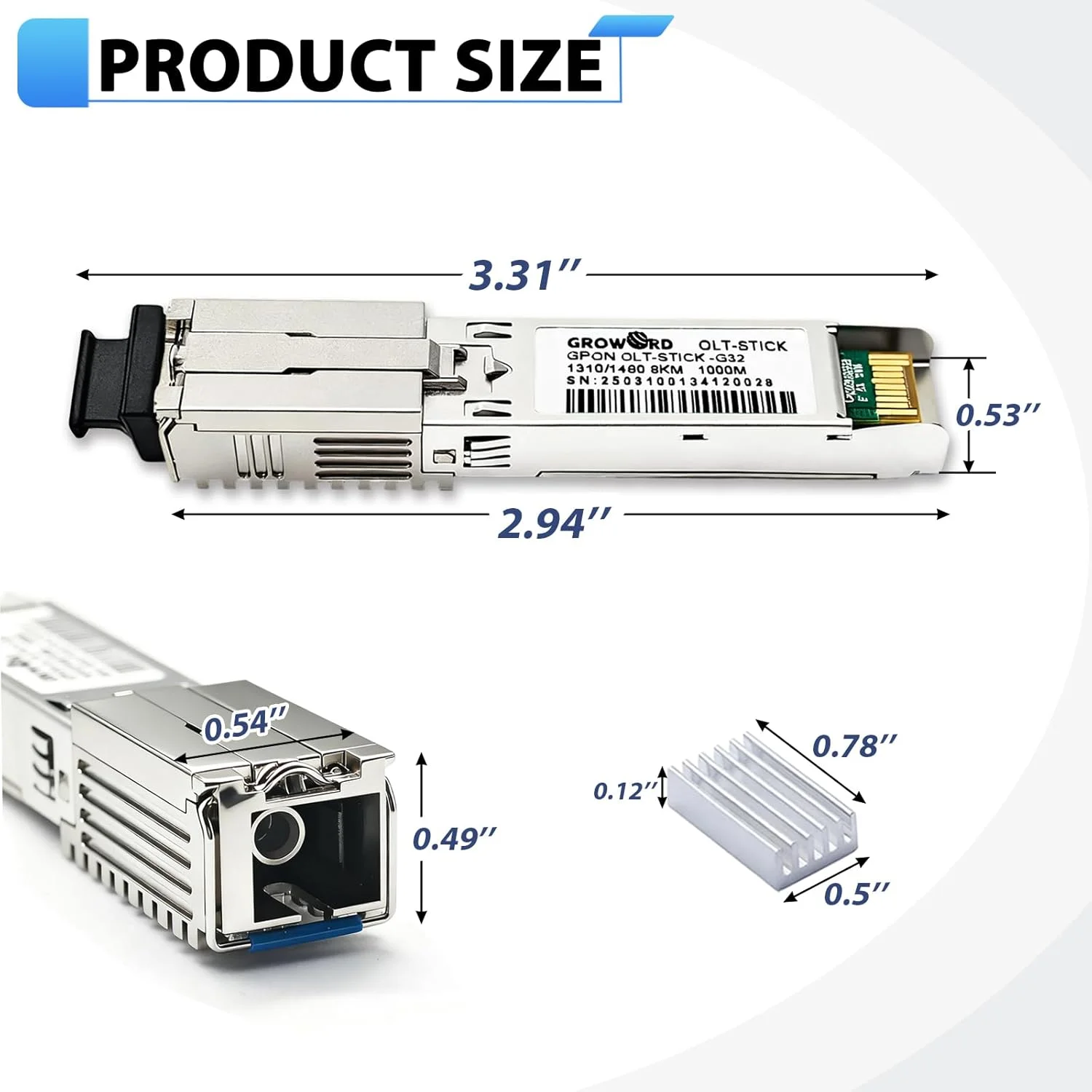 ماژول نوری GPON OLT، FTTH FTTO، SFP برای شبکه فیبر POL، استفاده آسان، سازگار با 32 ONU (1 گیگابیت) ماژول نوری GPON OLT، FTTH FTTO، SFP برای شبکه فیبر POL، استفاده آسان، سازگار با 32 ONU (1 گیگابیت)