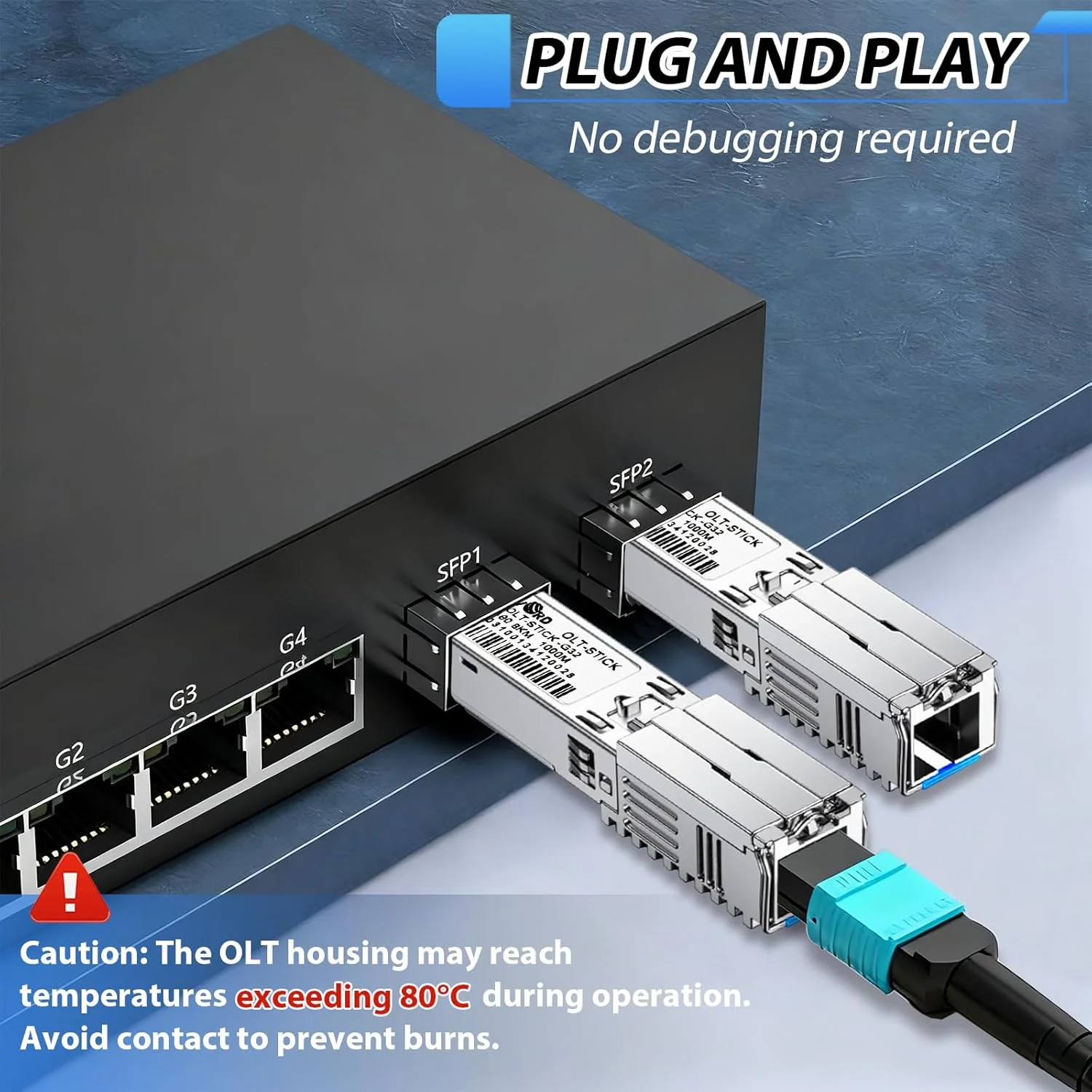ماژول نوری GPON OLT، FTTH FTTO، SFP برای شبکه فیبر POL، استفاده آسان، سازگار با 32 ONU (1 گیگابیت) ماژول نوری GPON OLT، FTTH FTTO، SFP برای شبکه فیبر POL، استفاده آسان، سازگار با 32 ONU (1 گیگابیت)
