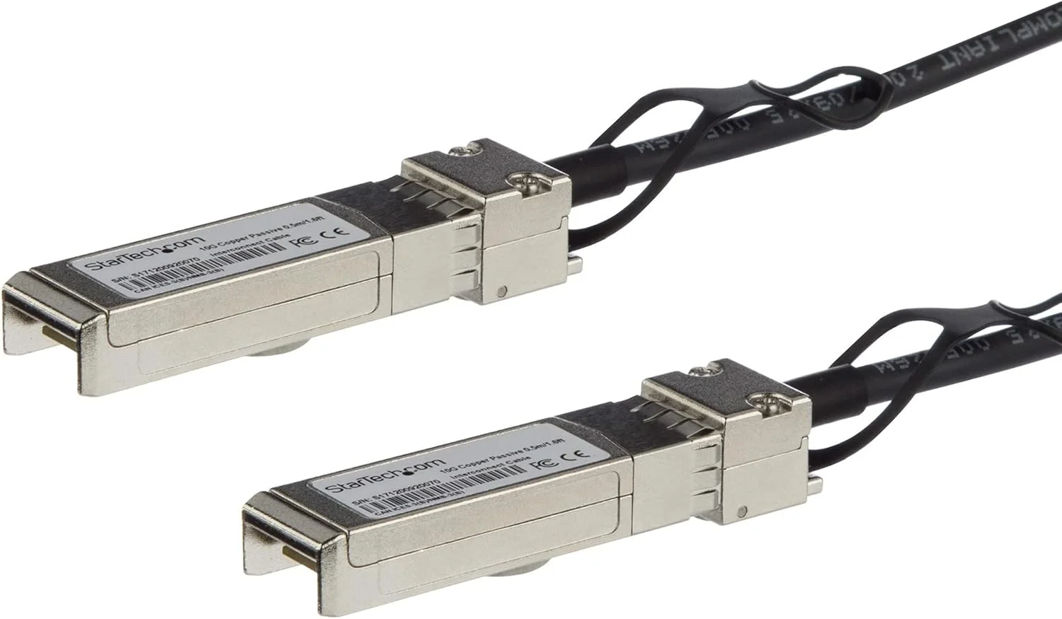 کابل اتصال مستقیم Twinax SFP+ سازگار با Juniper EX-SFP-10GE-DAC-3M از StarTech.com - کابل مسی 10GbE SFP+ DAC با توان پایین و سرعت 10 گیگابیت بر ثانیه - ماژول Mini GBIC/فرستنده گیرنده غیرفعال DAC (EXSFP10GEDA3) طول 3 متر