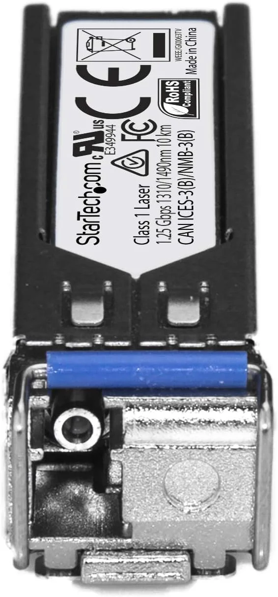 ماژول SFP سازگار با Juniper SFP-GE10KT13R14 از StarTech.com - 1000BASE-BX-U - فیبر BiDi اترنت گیگابیتی تک رشته SFP - LC 10km (SFPGE10KT3R4)