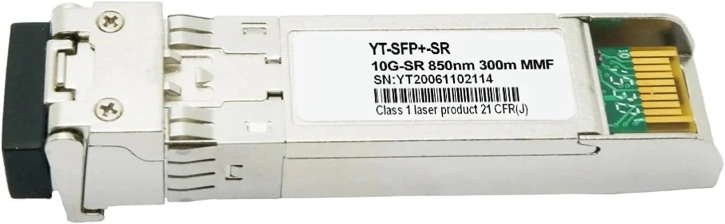 ماژول فرستنده و گیرنده نوری SFP+ 10GBASE-SR 850nm 300m DOM Duplex LC/UPC MMF سازگار با UF-MM-10G (بسته 10 عددی)