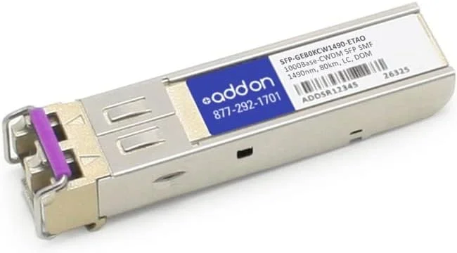 فرستنده و گیرنده نوری SFP سازگار با Juniper Networks مدل Sfp-Ge80Kcw1490-Et با استاندارد 1000Base-Cwdm