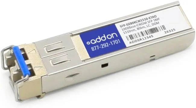 فرستنده و گیرنده نوری SFP سازگار با Juniper Networks مدل Sfp-Ge80Kcw1510-Et با استاندارد 1000Base-Cwdm