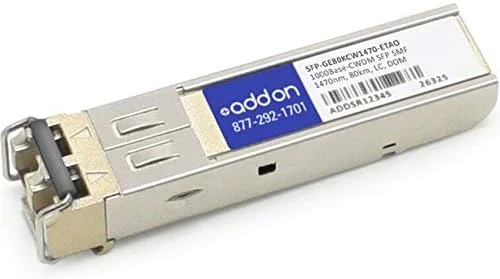 فرستنده و گیرنده نوری SFP سازگار با Juniper Networks Sfp-Ge80Kcw1470-Et، 1000Base-Cwdm