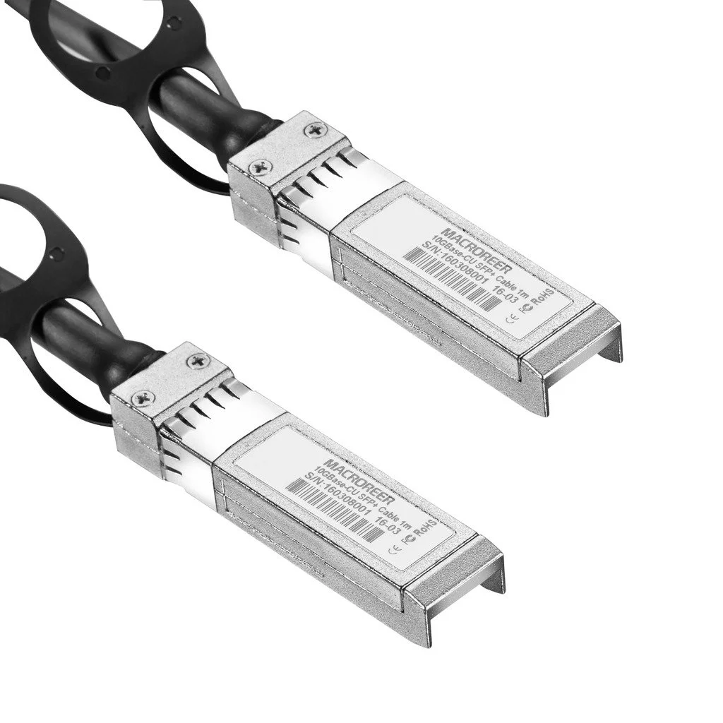 کابل مسی اتصال مستقیم 10G SFP+ DAC Twinax، کابل SFP مسی اتصال مستقیم پسیو، سازگار با Dell (Force10) CBL-10GSFP-DAC-2M، 2 متری، کابل شبکه اترنت