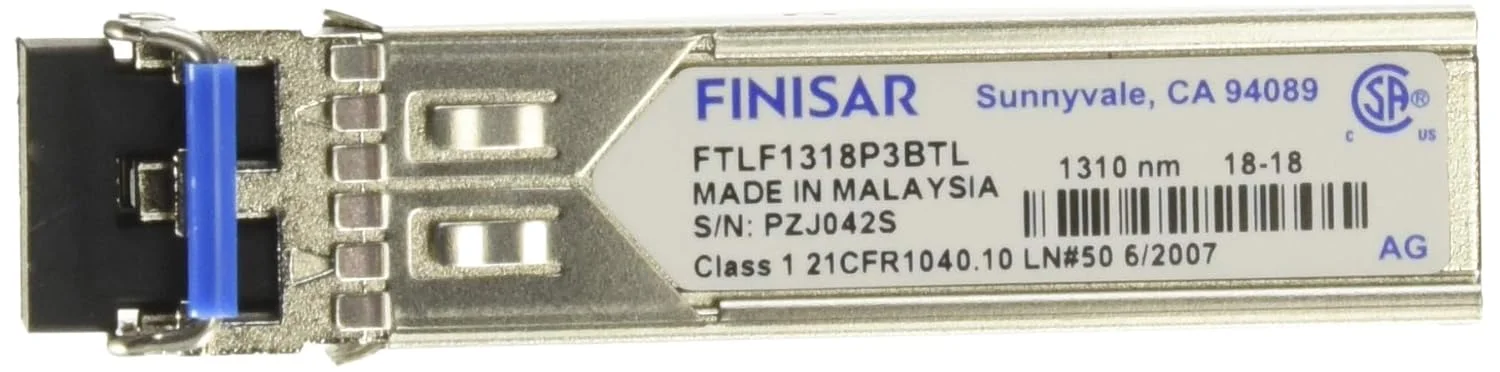 فرستنده و گیرنده صنعتی دما، 1.25 گیگابیت بر ثانیه، سازگار با RoHS، طول موج بلند، SFP قابل اتصال