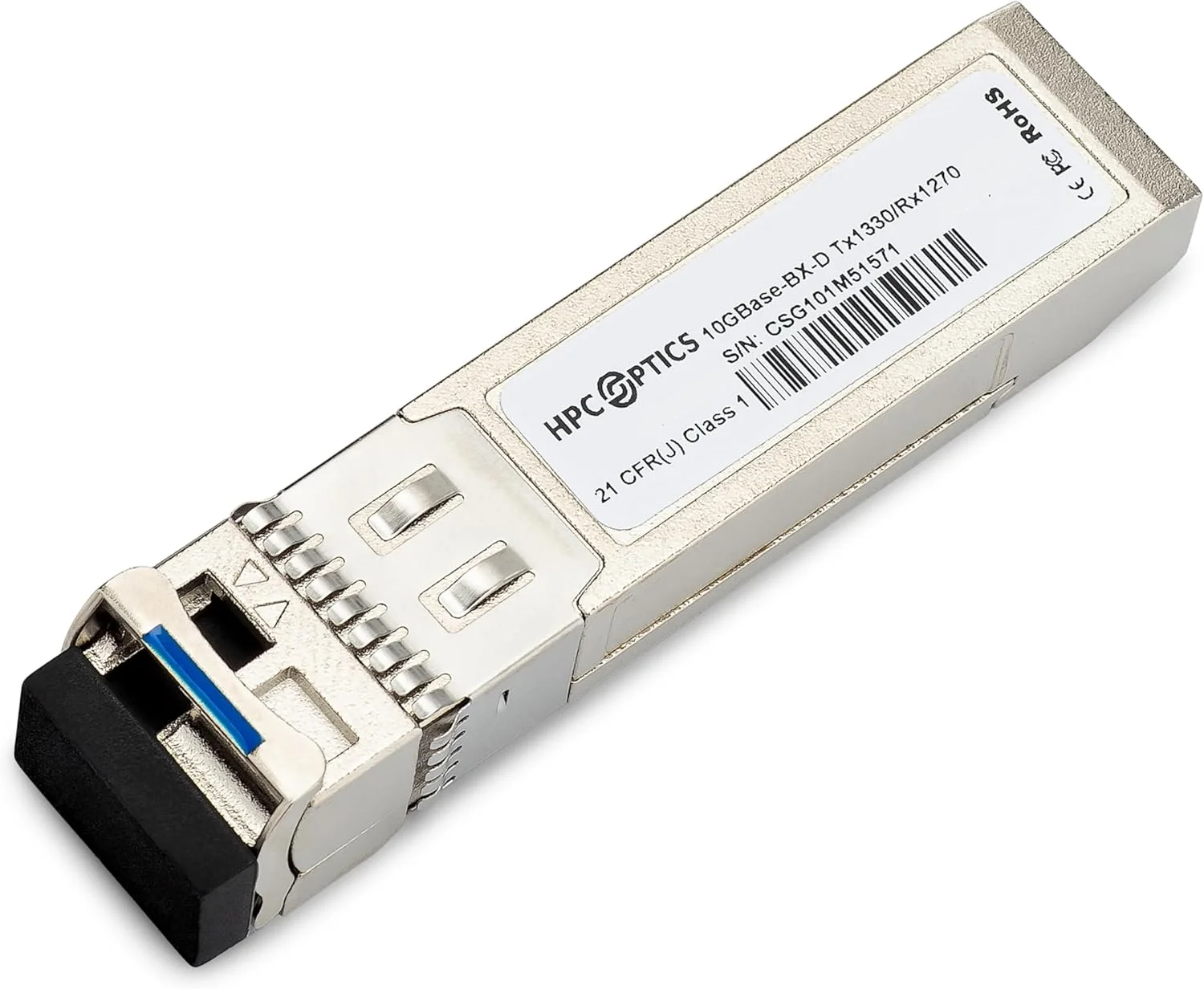 فرستنده و گیرنده دو طرفه SFP28 مدل HPC Optics سازگار با Cisco SFP-25G-BX40D-I | 25GBASE-BR40-D BIDI با کانکتور LC سیمپلکس و طول موج 1330nm/1270nm و برد 40 کیلومتر