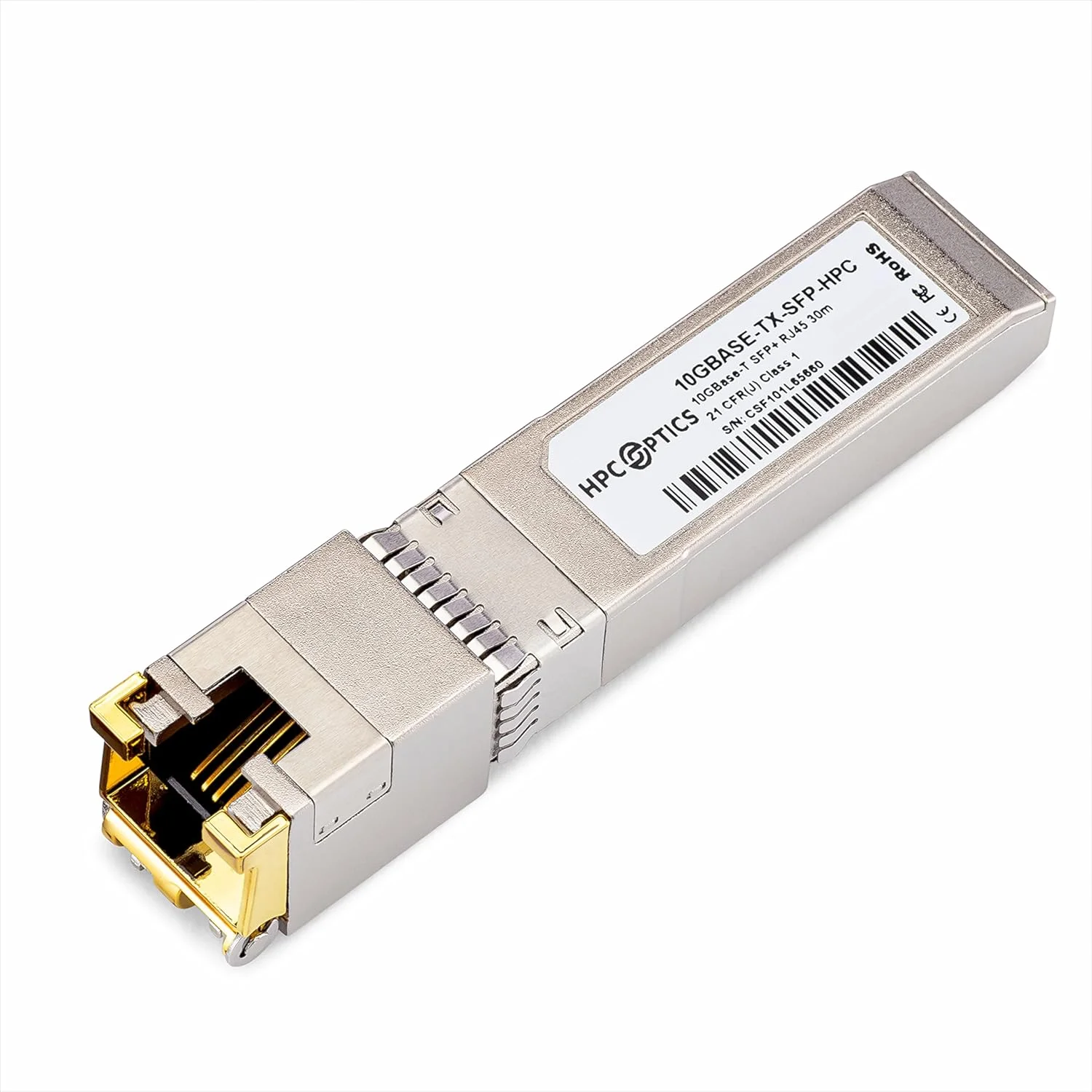 فرستنده و گیرنده سازگار با Fortinet FN-TRAN-SFP+GC-T80 10GBASE-T SFP+ | 10G TX RJ-45 مس 80 متری FN-TRAN-SFP+GC-T80-HPC