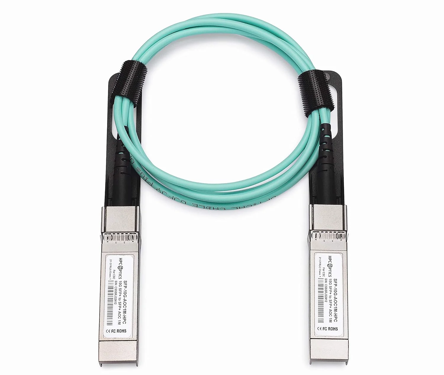 کابل فیبر نوری فعال SFP+ به SFP+ سازگار با Dell EMC AOC-SFP-10G-7M | کابل نوری فعال 10GBASE AOC با طول 7 متر AOC-SFP-10G-7M-HPC