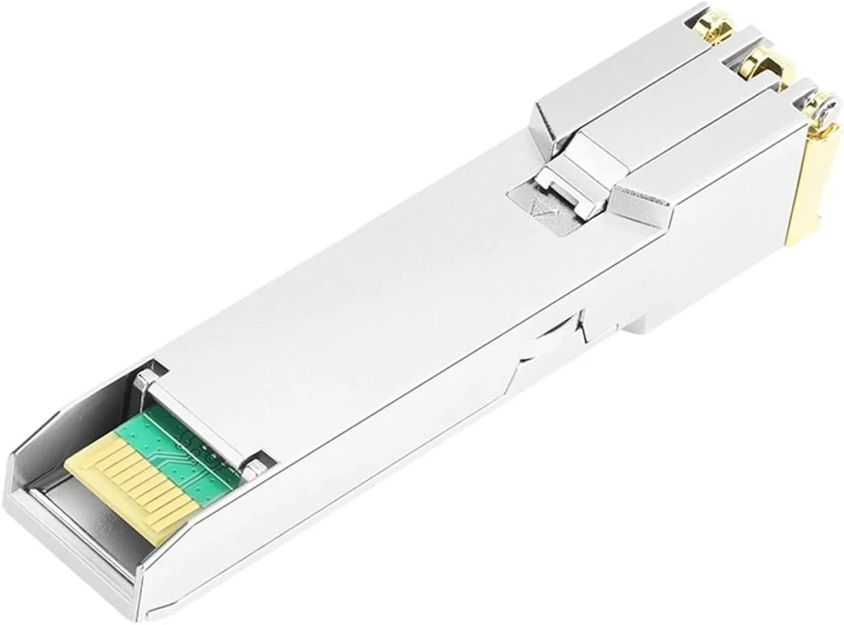 ماژول فرستنده و گیرنده مسی 10GBASE-T SFP+ سازگار با FN-TRAN-SFP+GC، پورت RJ45، برد 30 متری (5 عدد) ماژول فرستنده و گیرنده مسی 10GBASE-T SFP+ سازگار با FN-TRAN-SFP+GC، پورت RJ45، برد 30 متری (5 عدد)