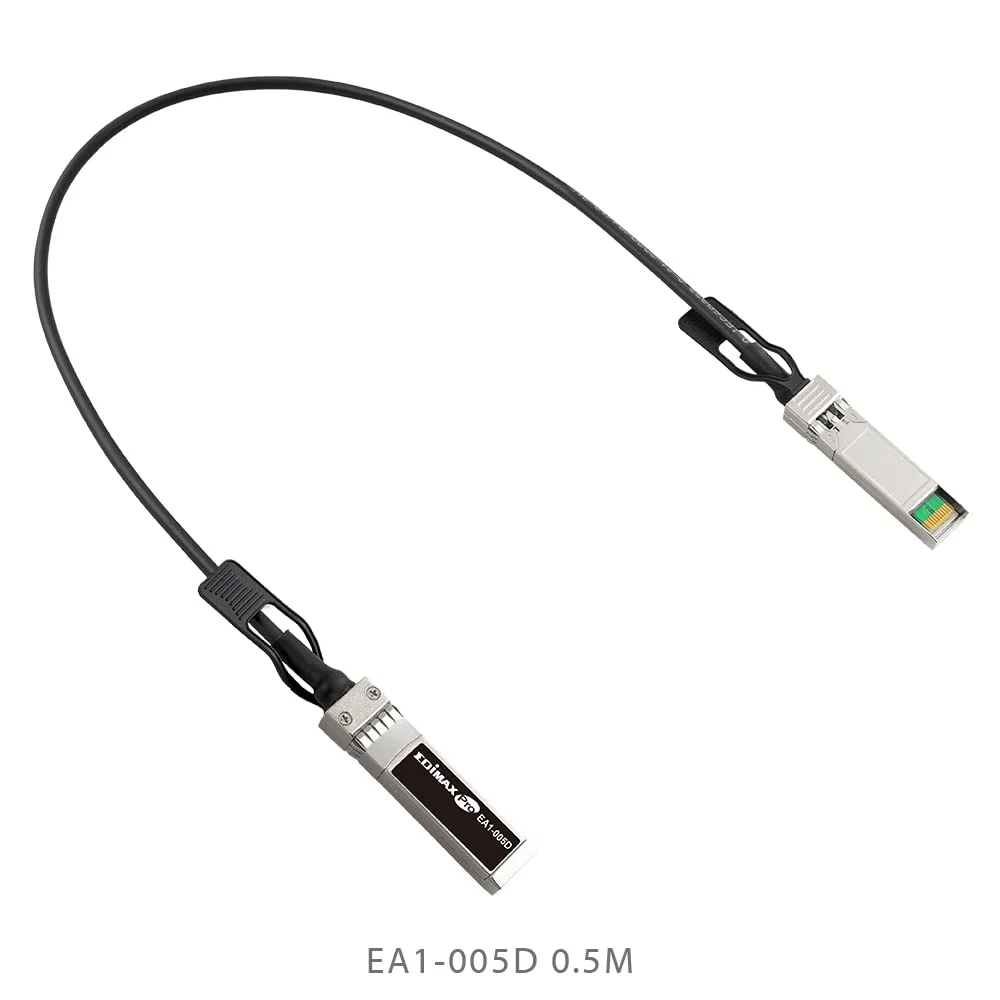 کابل اتصال مستقیم ۱۰ گیگابیتی EDiMAX EA1-005D SFP+ (به طول ۰.۵ متر)