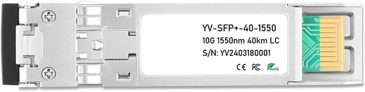 ماژول فرستنده و گیرنده نوری SFP+ 10GBASE-ER 1550nm 40km DOM Duplex LC/UPC SMF مدل SFP 10gb (تک عددی)