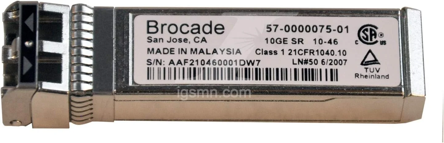 فرستنده و گیرنده Brocade 57-0000075-01 10Gb 850nm SWL SFP+ XBR-000180