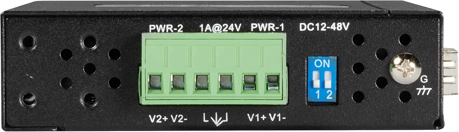 مبدل رسانه صنعتی گیگابیتی سری Black Box LGC280 SFP - 1 پورت شبکه (RJ-45) - گیگابیت اترنت - 10/100/1000Base-T, 1000Base-X - 1 اسلات توسعه - SFP (mini-GBIC) - 1 اسلات SFP - قابل نصب روی ریل