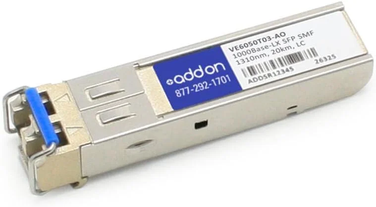 فرستنده و گیرنده SFP سازگار با Emerson VE6050T03، سازگار با TAA، 1000Base-LX (SMF، 1310 نانومتر، 20 کیلومتر، LC، مقاوم)