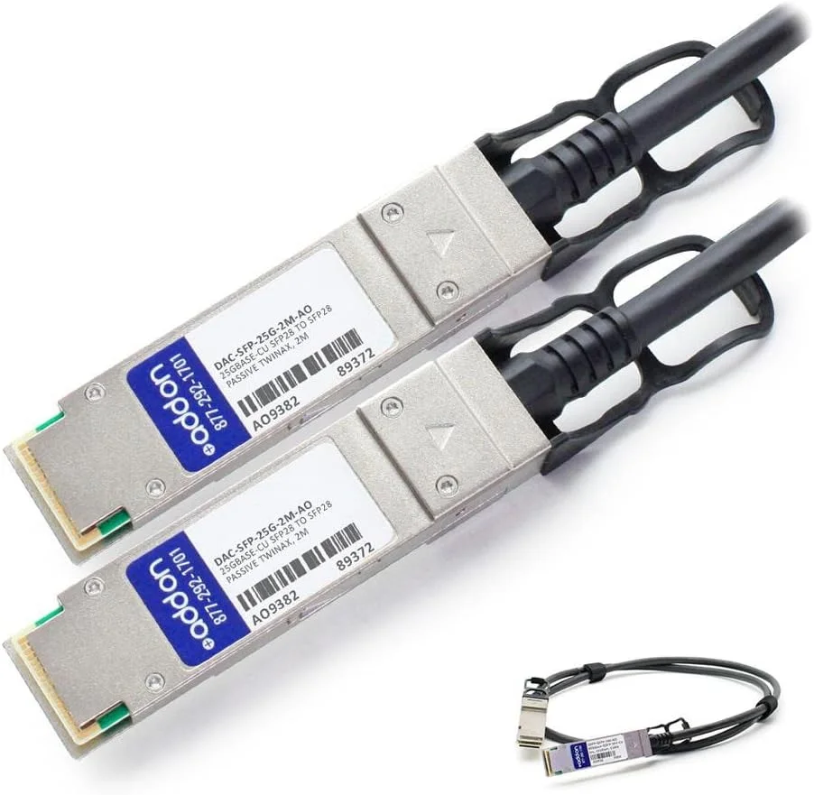 کابل اتصال مستقیم 25Gbase-Cu Add On DAC-SFP-25G-2M-AO - SFP28 به SFP28 - طول 2 متر - Twinaxial - Passive