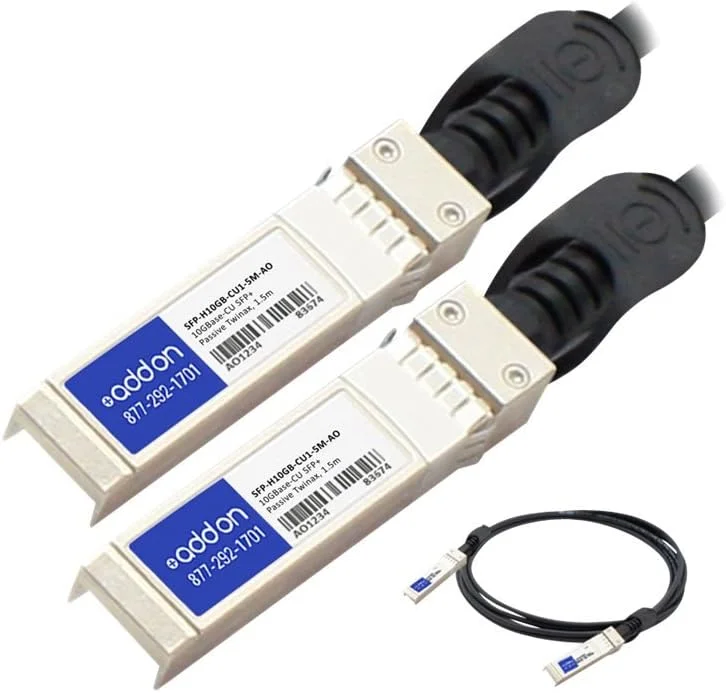 کابل اتصال مستقیم 10GBase-CU SFP+ به SFP+ سازگار با سیسکو (SFP-H10GB-CU1-5M-AO)