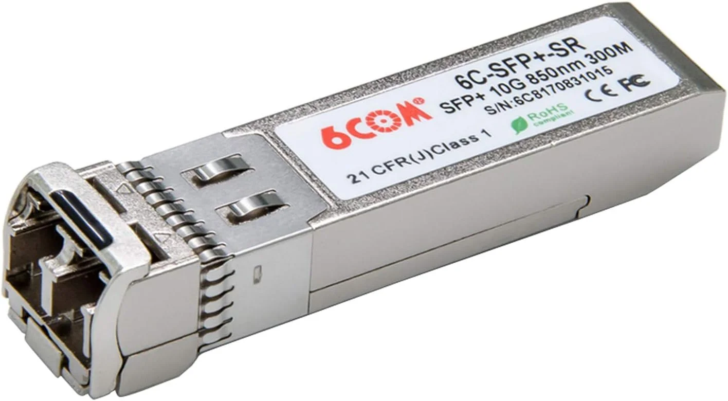 فرستنده و گیرنده 10GBase-SR SFP+، ماژول چند حالته کانکتور LC دوبلکس 10G برای سوئیچ های Supermicro، Netgear AXM761 و سایر سوئیچ های باز (DDM، 850 نانومتر، 300 متر)