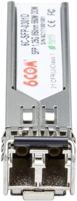 فرستنده و گیرنده 1.25G SFP، ماژول 850nm چند حالته LC 1000BASE-SX، تا 550 متر، برای Cisco GLC-SX-MMD/GLC-SX-MM/SFP-GE-S، Ubiquiti UF-MM-1G، Netgear، D-Link، Supermicro، Mikrotik