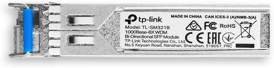 ماژول SFP دو طرفه TP-Link TL-SM321B 1000Base-BX WDM (TX: 1310nm/RX: 1550nm) ماژول SFP دو طرفه TP-Link TL-SM321B 1000Base-BX WDM (TX: 1310nm/RX: 1550nm)