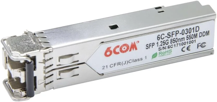 فرستنده و گیرنده 1.25G SFP، ماژول 850 نانومتری چند حالته 1000Base-SX LC، تا 550 متر، برای Juniper SFP-1GE-SX/JX-SFP-1GE-SX/QFX-SFP-1GE-SX