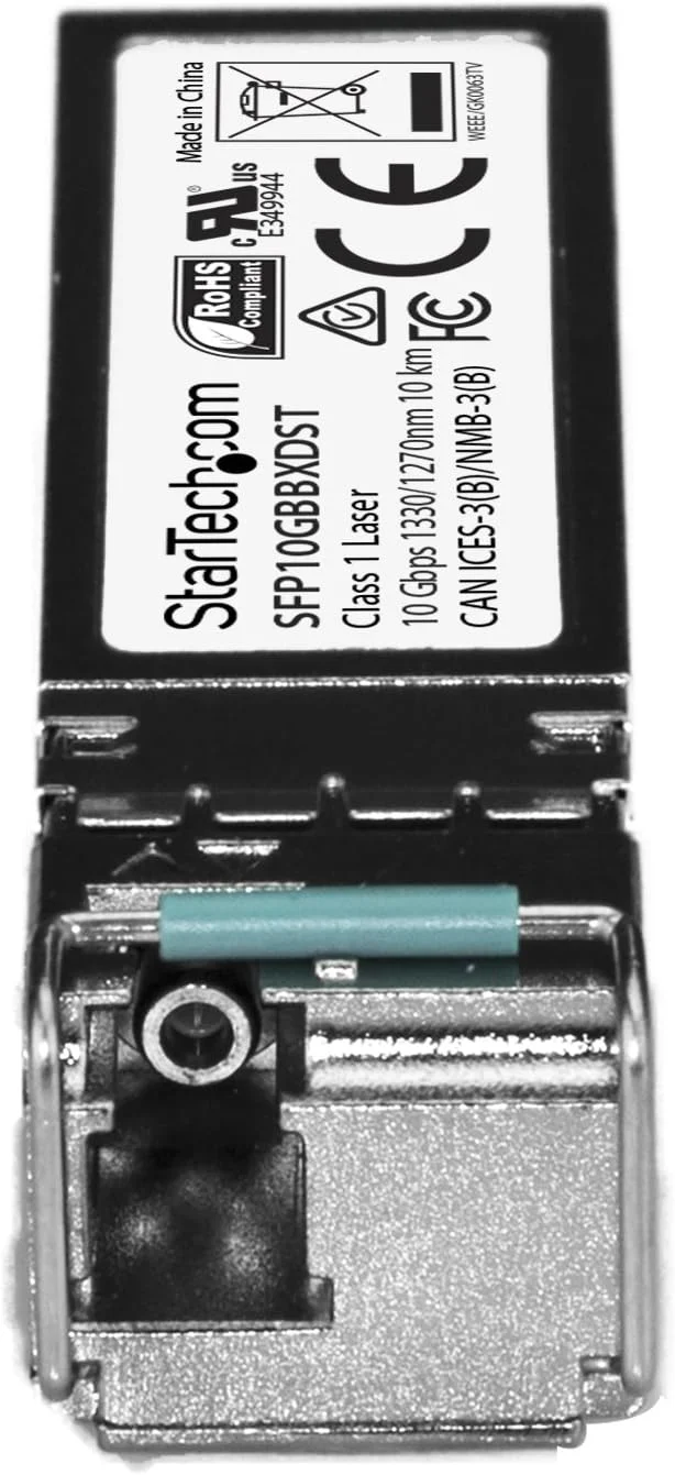 ماژول SFP+ بدون کد StarTech.com MSA - 10GBASE-BX - فیبر تک رشته ای اترنت 10 گیگابیتی BiDi SFP+ - LC 10km (SFP-10GB-BX-D-STA-ST)