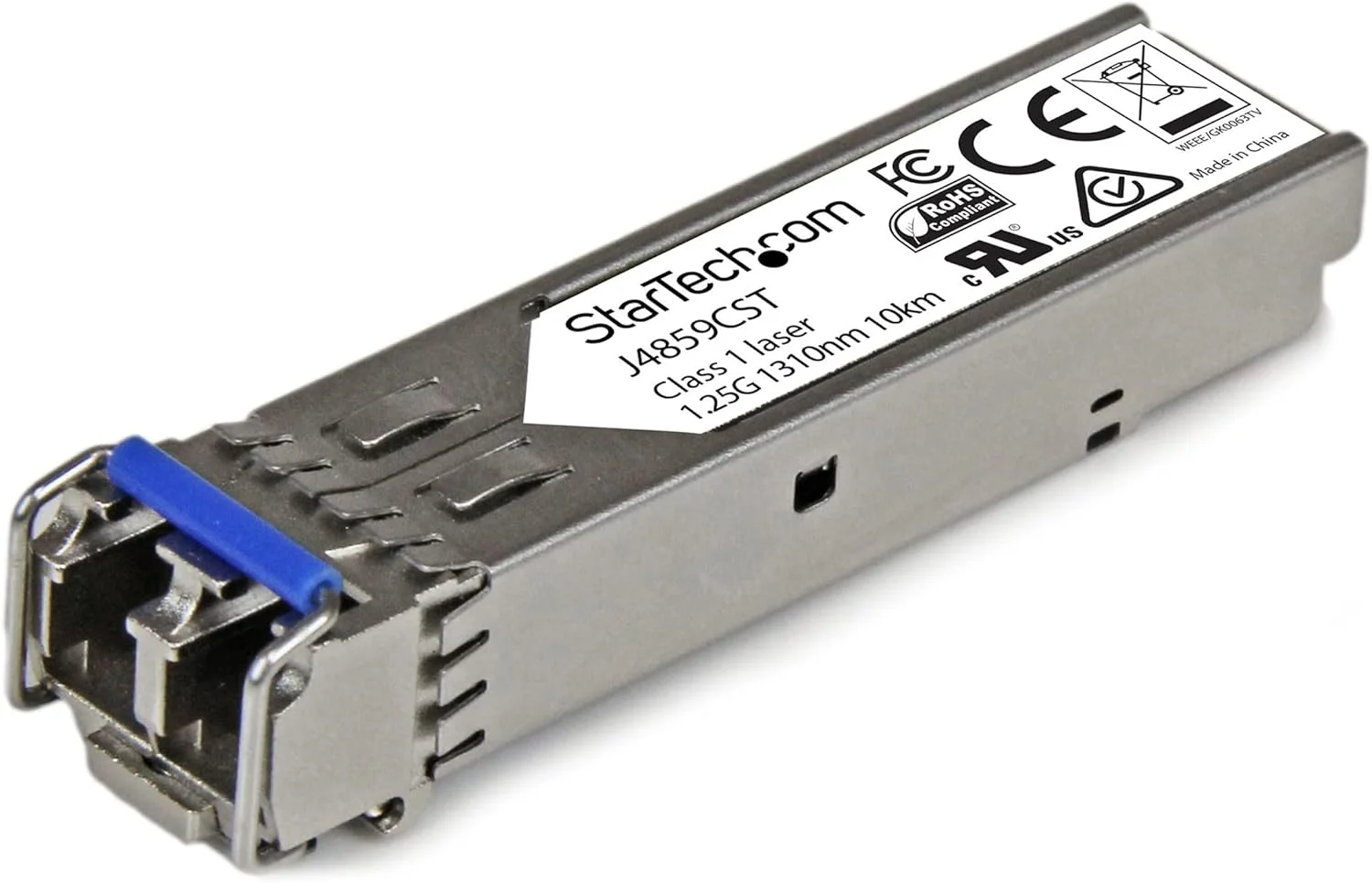 ماژول SFP سازگار با HPE J4859C استار تک - 1000BASE-LX - فرستنده و گیرنده فیبر نوری تک حالته (SMF)/چند حالته 1GbE - اترنت گیگابیتی 1GE SFP - LC 10km-1310nm-DDM HPE 1400,1700,1820(J4859CST)