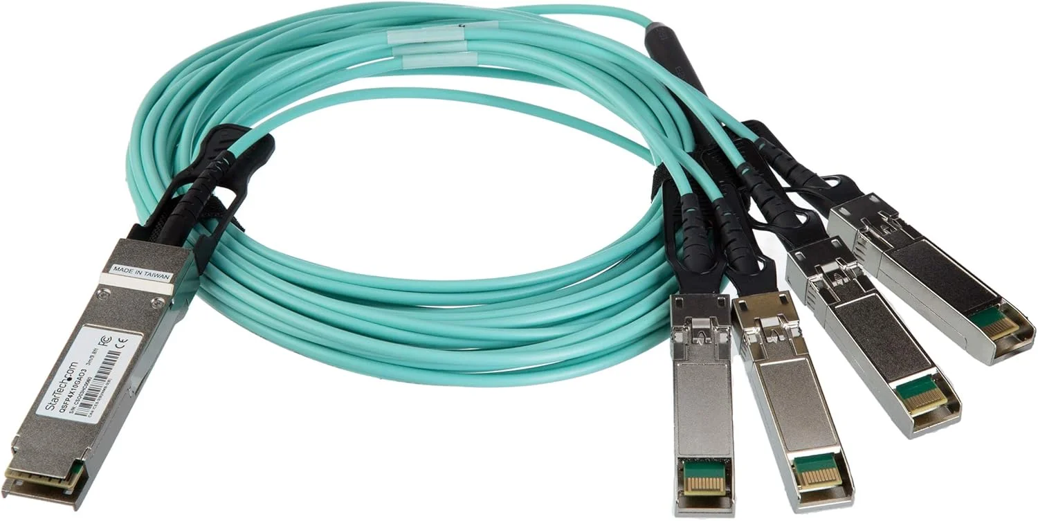 کابل بریک اوت فیبر نوری اکتیو QSFP+ سازگار با Cisco QSFP-4X10G-AOC3M استار تک دات کام - 3 متر (10 فوت) - 40 گیگابیت بر ثانیه به 4x10 گیگابیت بر ثانیه کابل بریک اوت فیبر نوری اکتیو QSFP+ سازگار با Cisco QSFP-4X10G-AOC3M استار تک دات کام - 3 متر (10 فوت) - 40 گیگابیت بر ثانیه به 4x10 گیگابیت بر ثانیه