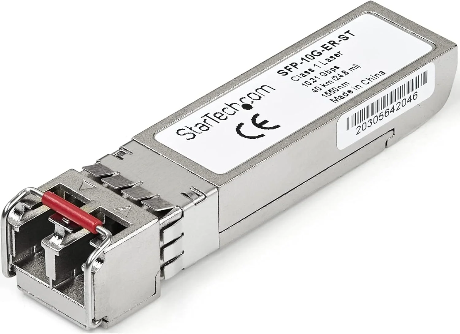 ماژول SFP+ سازگار با Cisco SFP-10G-ER مدل StarTech.com - فرستنده و گیرنده فیبر نوری 10GBase-ER (SFP-10G-ER-ST)