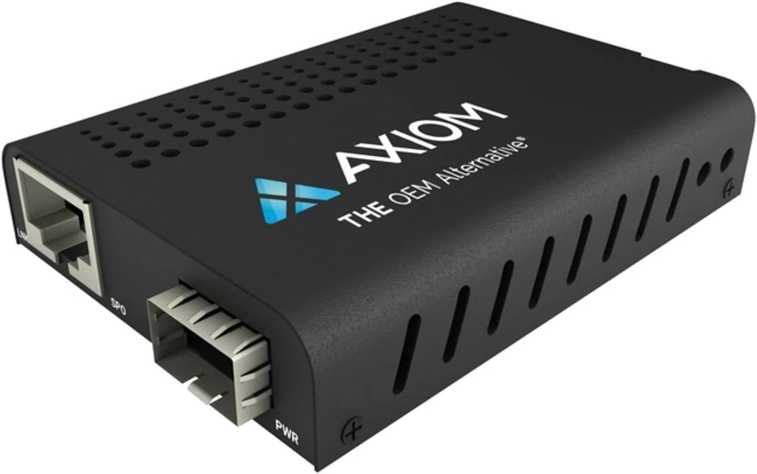 مبدل رسانه فیبر Axiom Mini 100Mbs RJ45 به SFP - پورت SFP باز - 1 پورت شبکه (RJ-45) - Fast Ethernet - 100Base-TX, 100Base-FX - 100 متر - 1 اسلات توسعه - SFP