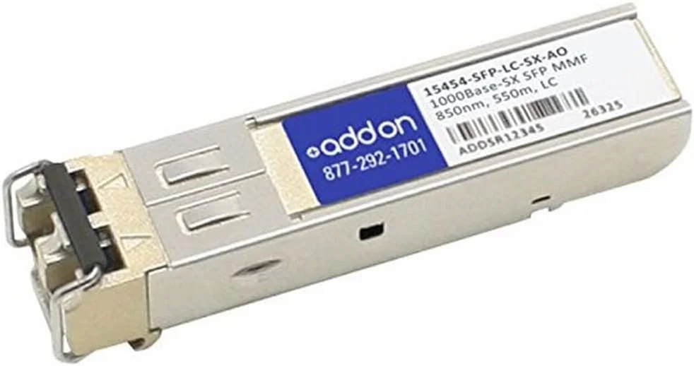 ماژول فرستنده و گیرنده SFP Mini-GBIC شبکه Addon، LC Multi-Mode (15454-SFP-LC-SX-AO)