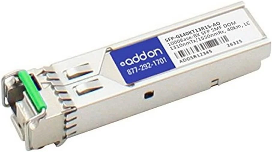 ماژول فرستنده و گیرنده SFP Mini-GBIC شبکه Addon، LC Single Mode (SFP-GE40KT13R15-AO)