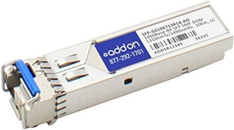 ماژول فرستنده و گیرنده SFP Mini-GBIC Addon-Networking، LC Single Mode (SFP-GE10KT13R14-AO)