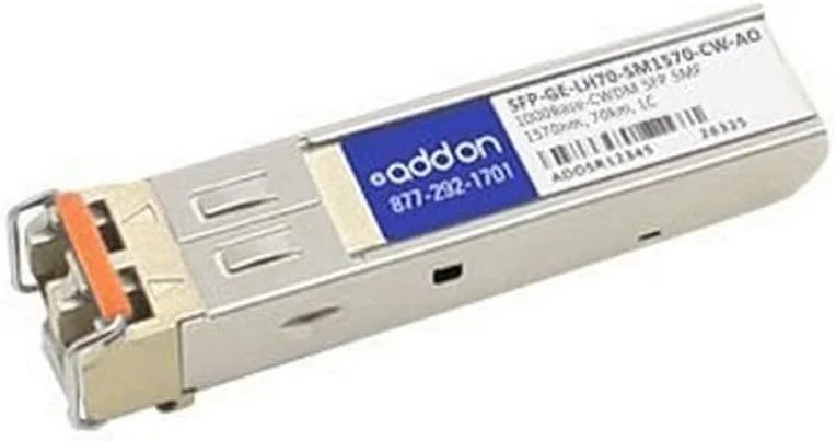 ماژول فرستنده و گیرنده SFP Mini-GBIC Addon-Networking، LC Single Mode (SFP-GE-LH70-SM1570-CW-AO)