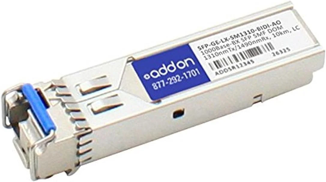 ماژول فرستنده و گیرنده Addon-Networking SFP Mini-GBIC، LC Single Mode (SFP-GE-LX-SM1310-BIDI-AO)
