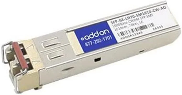 ماژول فرستنده و گیرنده SFP Mini-GBIC Addon-Networking، LC Single Mode (SFP-GE-LH70-SM1610-CW-AO)