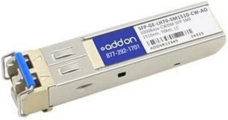 ماژول فرستنده و گیرنده SFP Mini-GBIC Addon-Networking، حالت تک حالته LC (SFP-GE-LH70-SM1510-CW-AO)