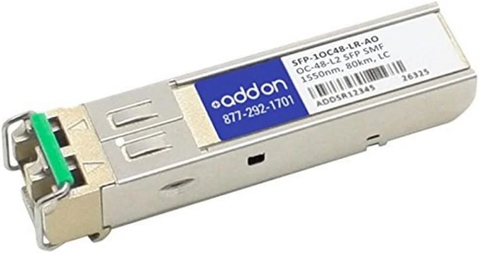 ماژول فرستنده و گیرنده Addon-Networking SFP Mini-GBIC، حالت تک حالته LC (SFP-1OC48-LR-AO)