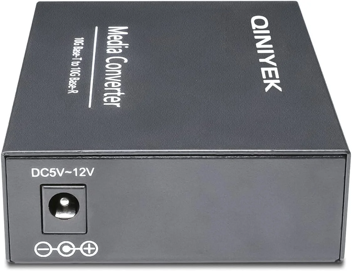 مبدل رسانه اترنت 10G، دارای 1 پورت 100M/1G/2.5G/5G/10GBase-T RJ45 به 1 اسلات 10GBase-X SFP+، پشتیبانی از ماژول های 10G SR/LR/10G-T، مبدل اترنت فیبر 10G به مس UTP