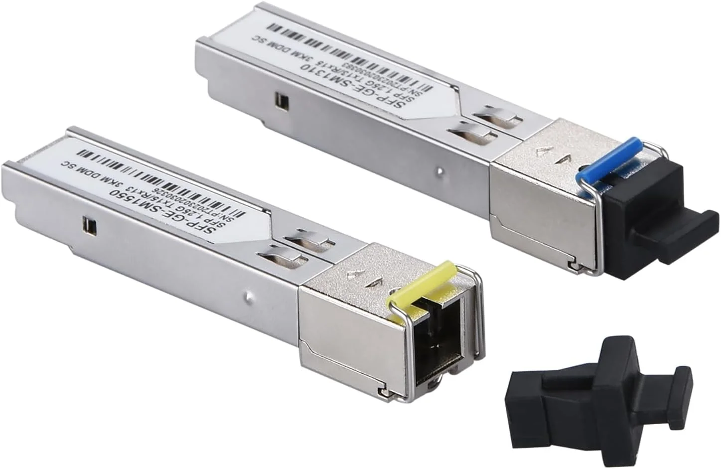 یک جفت ماژول SFP با کانکتور SC، فیبر تک حالته 1.25G با کانکتور SC Simplex، فرستنده و گیرنده SFP دو طرفه 1310nm/1550nm با برد 3 کیلومتر