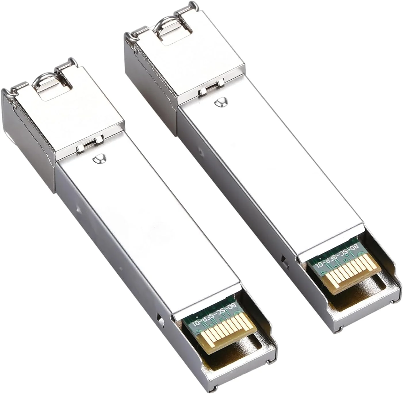 یک جفت ماژول SFP با کانکتور SC، فیبر تک حالته 1.25G با کانکتور SC Simplex، فرستنده و گیرنده SFP دو طرفه 1310nm/1550nm با برد 3 کیلومتر