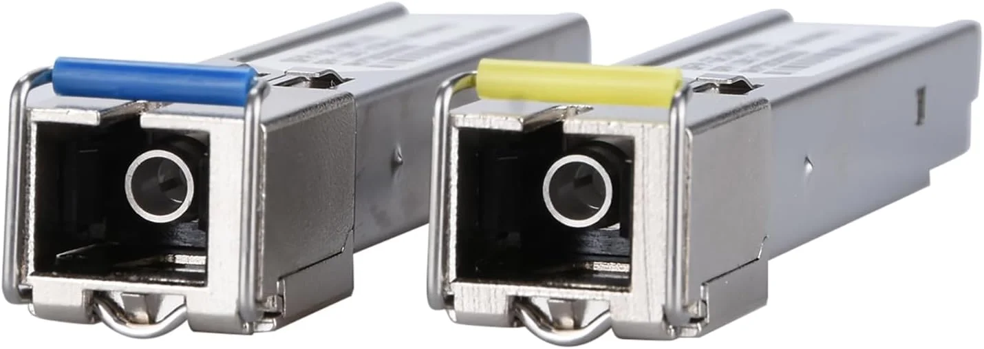 یک جفت ماژول SFP با کانکتور SC، فیبر تک حالته 1.25G با کانکتور SC Simplex، فرستنده و گیرنده SFP دو طرفه 1310nm/1550nm با برد 3 کیلومتر