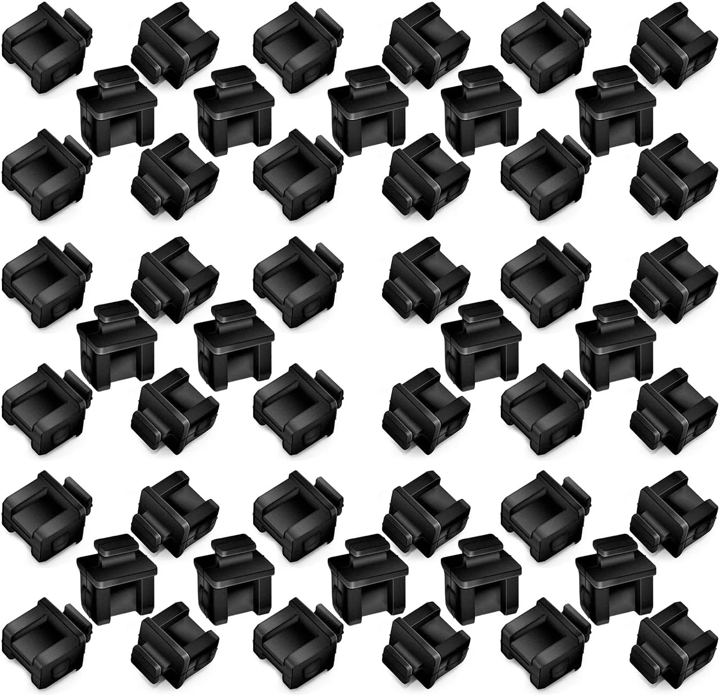 درپوش محافظ پورت SFP، مناسب برای اسلات باز SFP/SFP+ روی سوئیچ/روتر شبکه/کارت رابط شبکه، سیلیکون نرم و بادوام، بسته 20 عددی