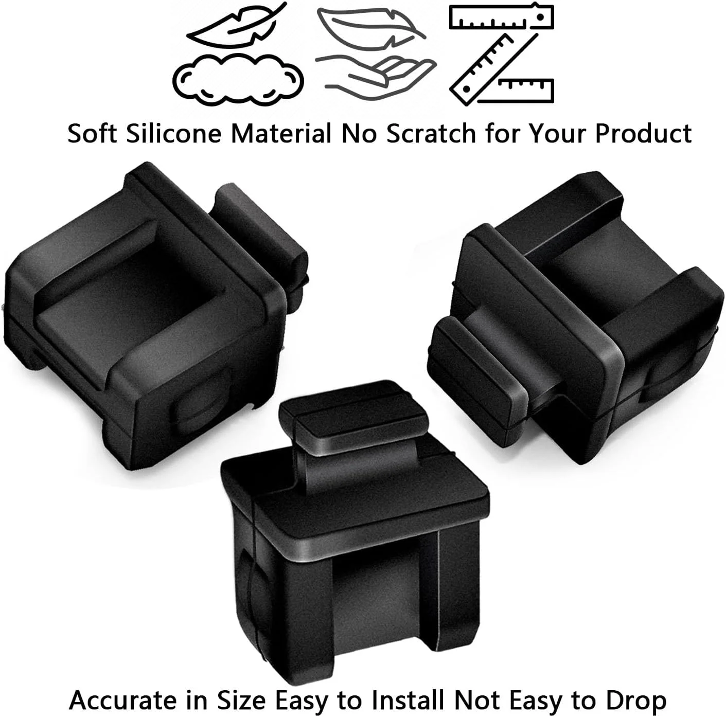 درپوش محافظ پورت SFP، مناسب برای اسلات باز SFP/SFP+ روی سوئیچ/روتر شبکه/کارت رابط شبکه، سیلیکون نرم و بادوام، بسته 20 عددی