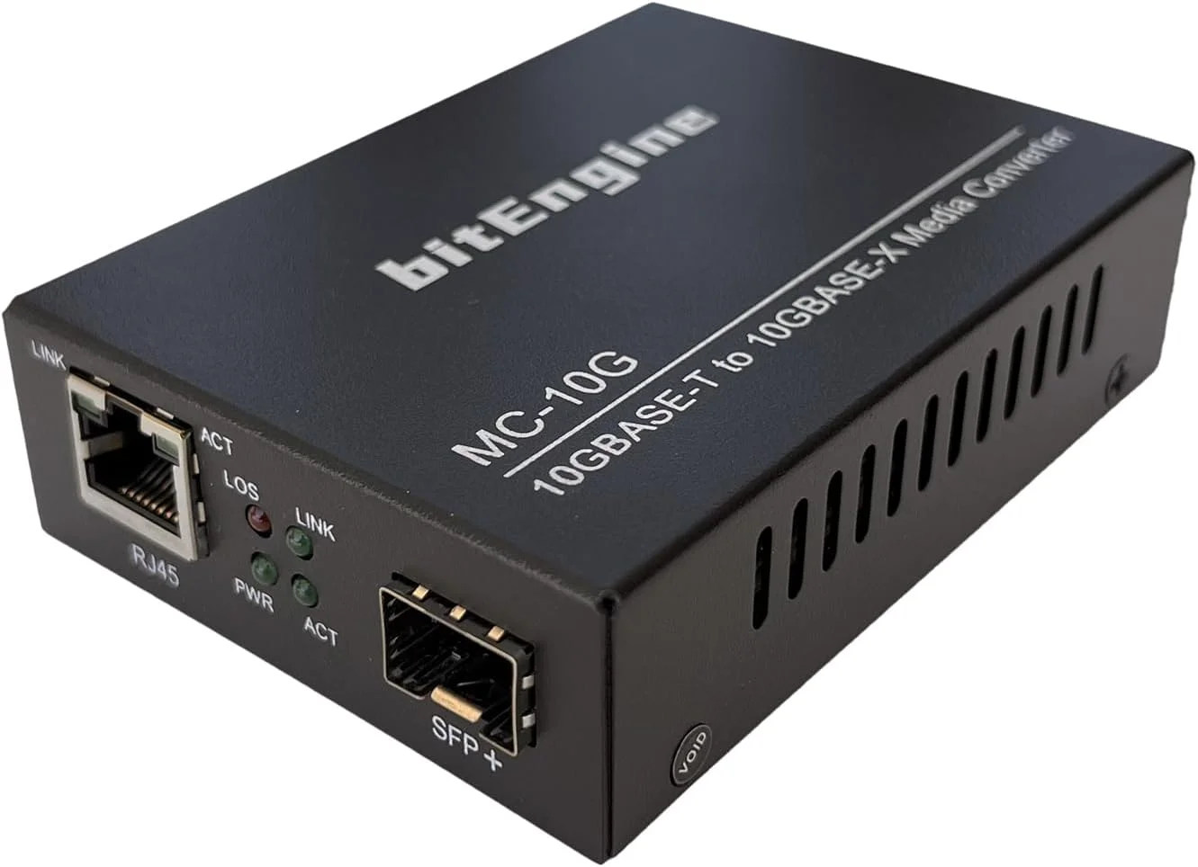 مبدل رسانه 10G، اترنت 10 گیگابیتی مس به فیبر 10G، غیر مدیریتی 1x 1G/2.5G/5G/10GBase-T RJ45 به 1x 10GBase-X SFP+ Slot، پشتیبانی از ماژول 10G SR/LR SFP+، تکی