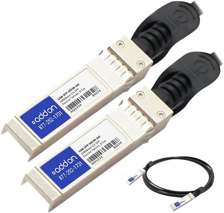 کابل اتصال شبکه SFP سیسکو AddOn، 0.5 متری