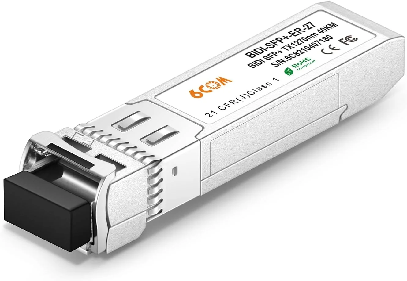 5 جفت فرستنده و گیرنده نوری 10G SFP+ Bidi، 10GBase-BIDI 1270nm/1330nm SMF، تا 40 کیلومتر، سازگار با سیسکو، یوبیکیوتی، میکروتیک، دی-لینک، سوپرمیکرو، نت گیر و سایر سوئیچ های باز