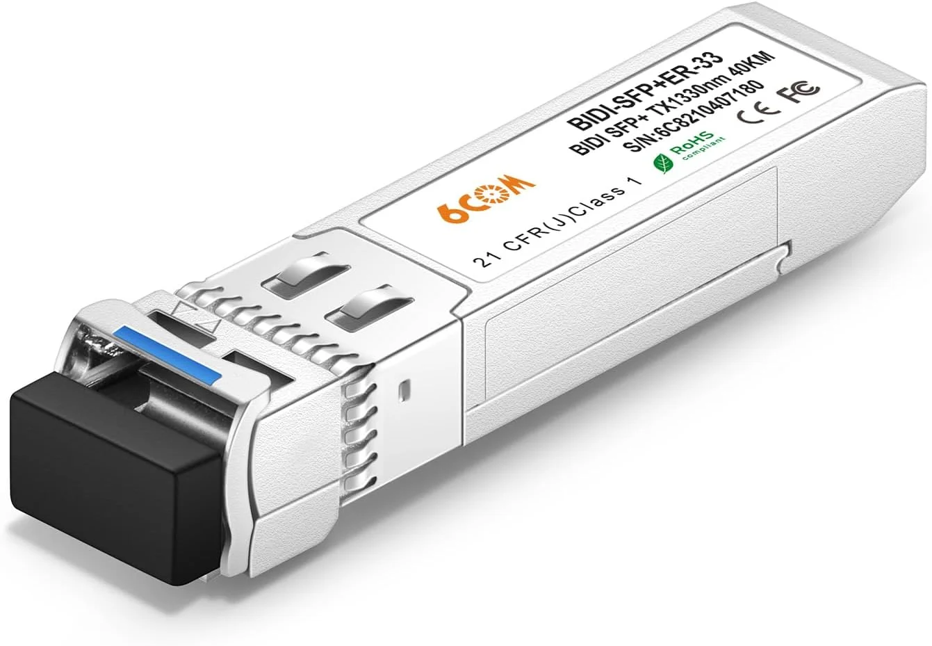 5 جفت فرستنده و گیرنده نوری 10G SFP+ Bidi، 10GBase-BIDI 1270nm/1330nm SMF، تا 40 کیلومتر، سازگار با سیسکو، یوبیکیوتی، میکروتیک، دی-لینک، سوپرمیکرو، نت گیر و سایر سوئیچ های باز