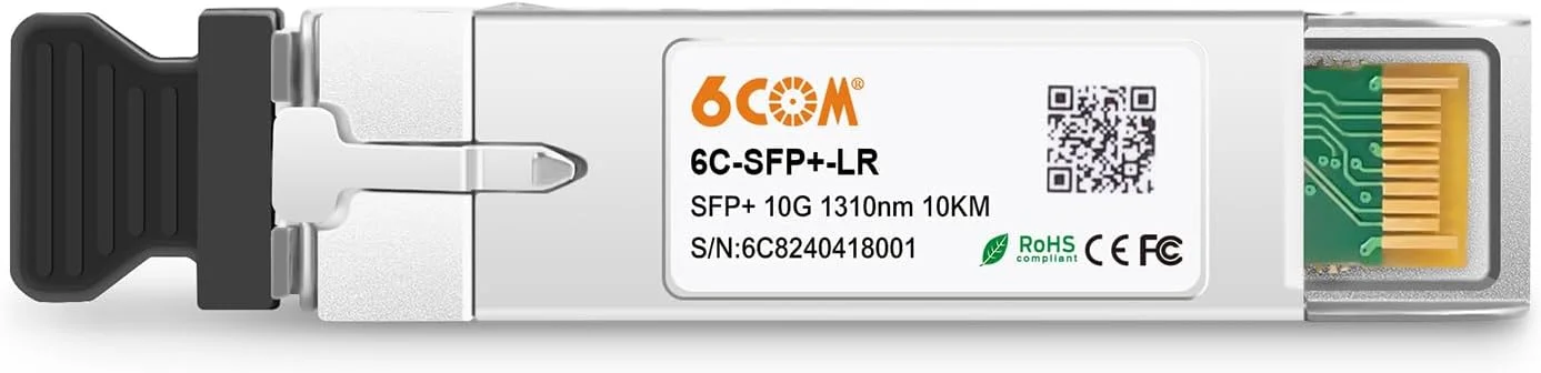 پک چهارتایی فرستنده-گیرنده 10GBase-LR SFP+، ماژول تک حالته 10G Sfp دوبلکس LC برای سیسکو SFP-10G-LR، یوبیکیوتی UF-SM-10G، دی-لینک، سوپرمیکرو، نت گیر و سایر سوییچ های باز با DDM، 1310 نانومتر، 10 کیلومتر